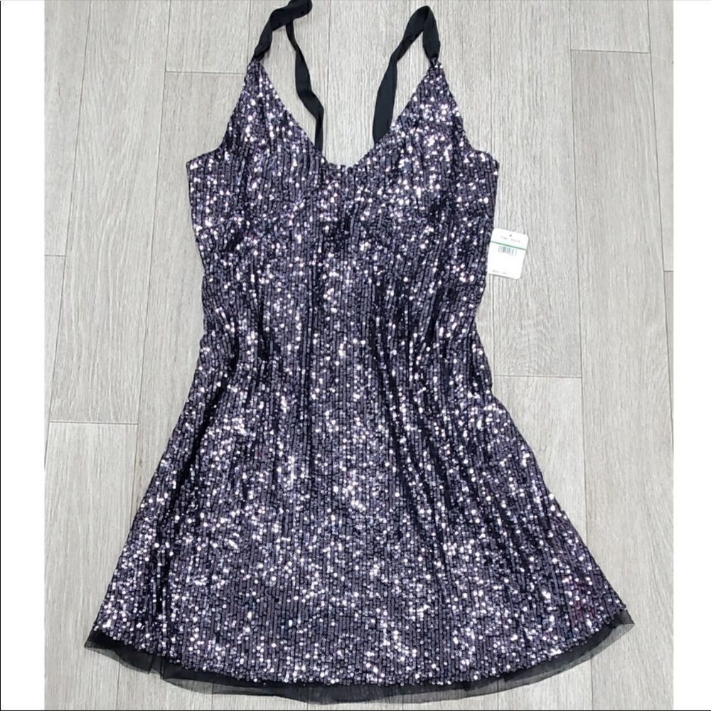Free People Gold Rush Mini Sequin Mini Night Combo - Picture 8 of 15